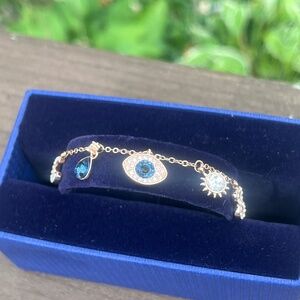 Swarovski Crystal Bracelet Symbolica Evil Eye Horseshoe Brand new, never worn in